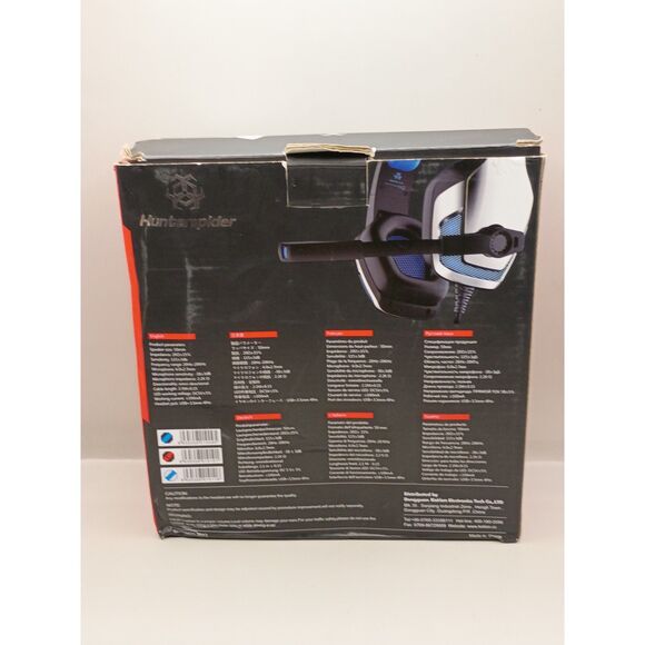 Hunterspider Pro Gaming Headset V-4 Headphones with Boom Mic PC, PS4, Xbox One - Picture 4 of 14